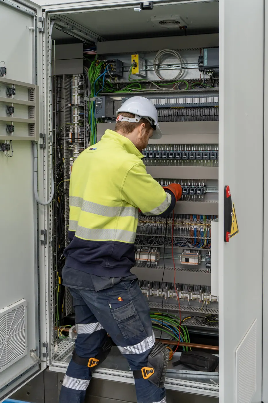 Mobile Automation technician working across electrical and controls